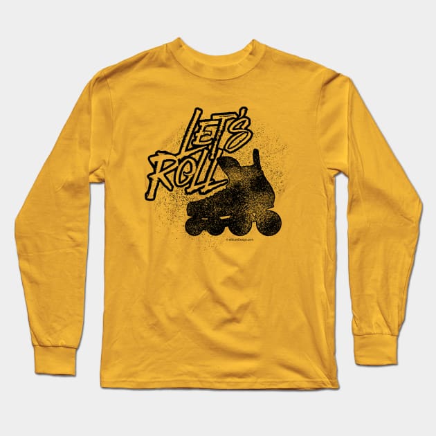 Let's Roll (inline roller hockey) Long Sleeve T-Shirt by eBrushDesign